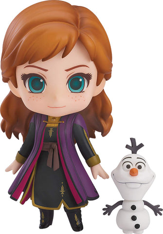 Good Smile Frozen 2: Anna (Travel Costume Version) Nendoroid Action Figure, Multicolor