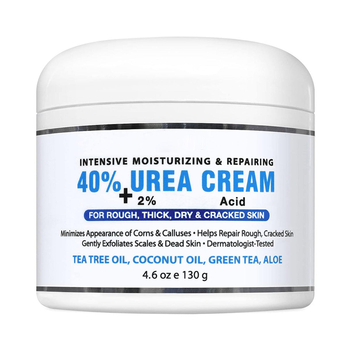 DMQ Foot Cream, Ultra Moisturizing 40% Urea Cream Plus Deeply Hydrating, Cracked Heel Repair Cream for Callous Removal and Soften, Heel Balm Nourishes for Feet,Knees,Hand - 130g