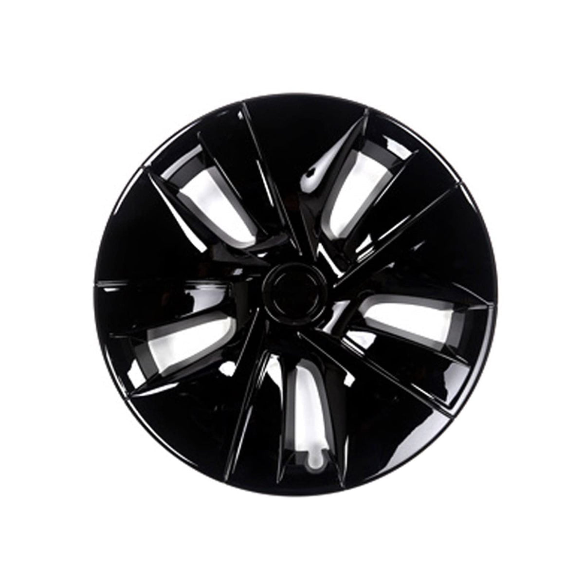 CHYPAAK 4 Pcs/1 Set, 18 inch Wheel Full Cover Hubcap, Car Tyre Rim Accessories Original replacement, Compatible with Tesla Model 3 2017-2023,Glossy Black