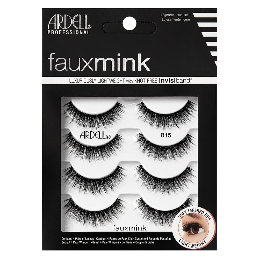 Ardell Faux Mink 815 Lashes, 4 Pairs (Pack of 1)