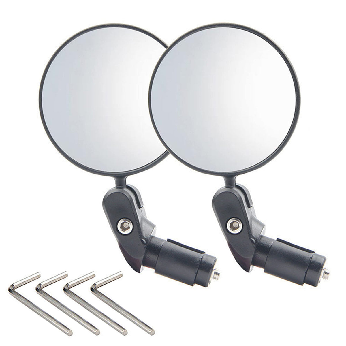 Beaface Bar End Bike Mirrors 2 PCS, 360ÃƒÆ’Ã†â€™ÃƒÂ¢Ã¢â€šÂ¬Ã…Â¡ÃƒÆ’Ã¢â‚¬Å¡Ãƒâ€šÃ‚Â°Rotatable Bicycle Cycling Rear View Mirrors, Adjustable Universal Bicycle Mirrors Bar End, Wide Angle Handlebar Convex Mirror For Mountain Road Bike