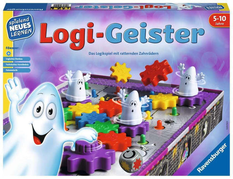 Ravensburger 25042 - Logi Ghosts - Play and Learn for Children, Educational Game for Children from 5-10 Years, Playful New Learning for 2-4 Players