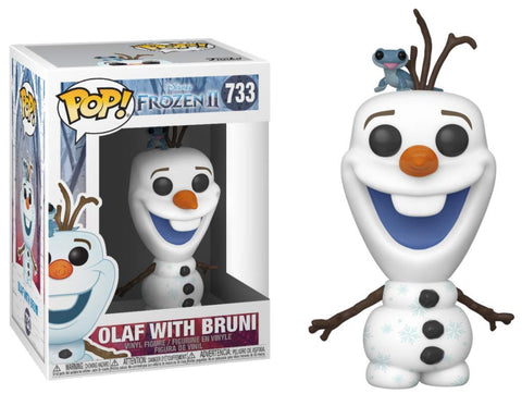 Funko Pop! Disney: Frozen 2 - Olaf with Fire Salamander, Multicolor