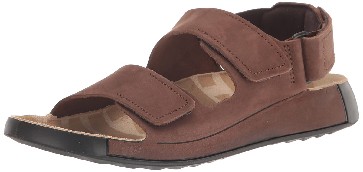 ECCO Men's Cozmo Three Band Ankle Sandal, Cocoa Brown, 5-5.5