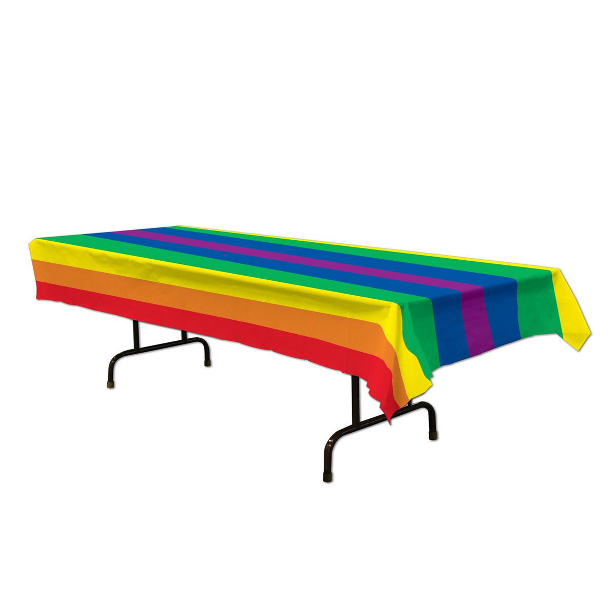 Rainbow Plastic Tablecover Pack of 3