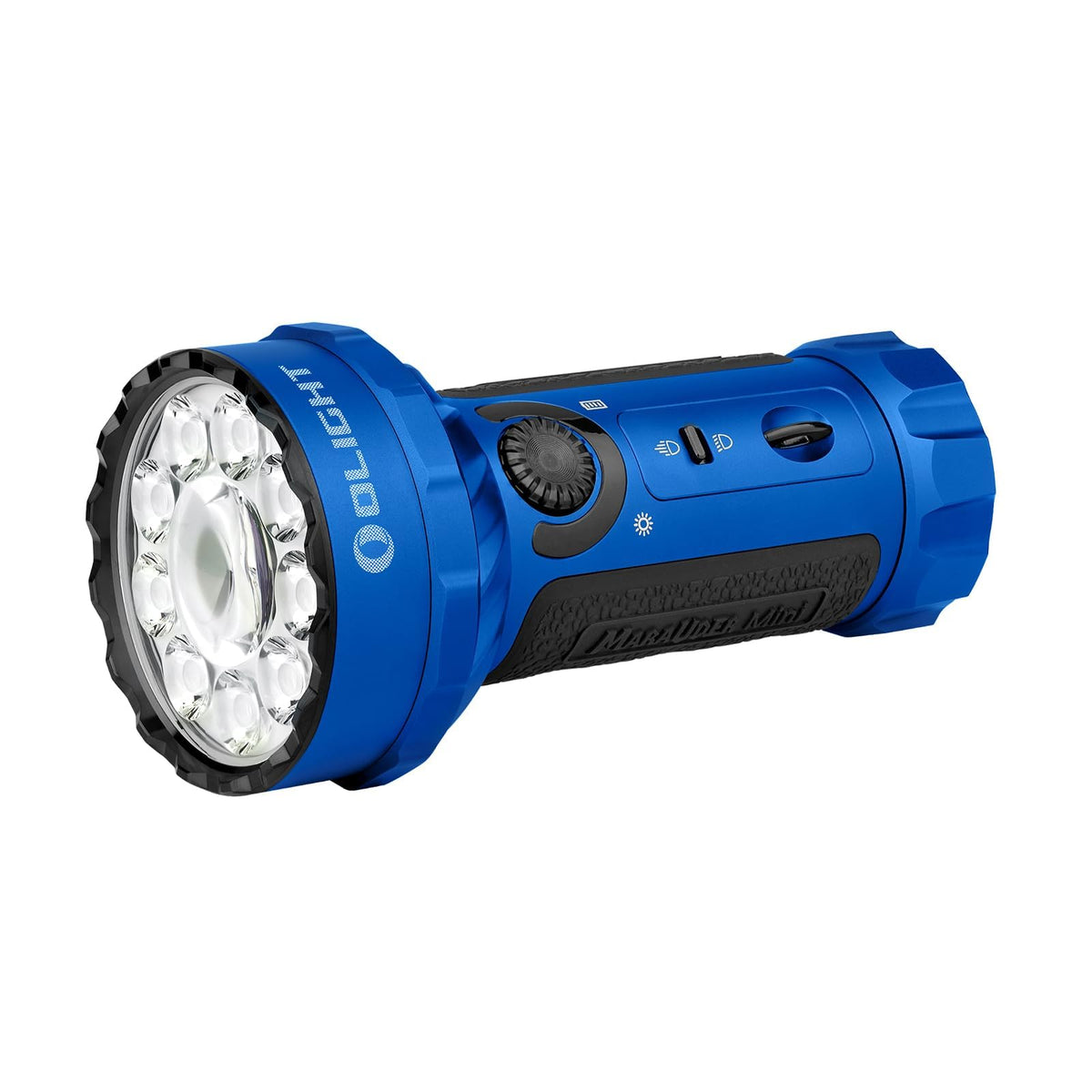 OLIGHT Marauder Mini LED Flashlight RGB Function, 7000 lm, USB Magnetic Charging (BLUE)