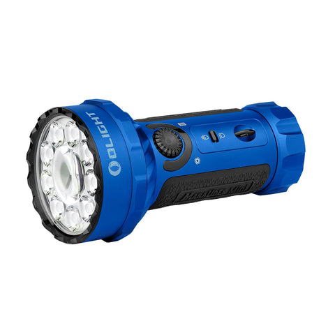 OLIGHT Marauder Mini LED Flashlight RGB Function, 7000 lm, USB Magnetic Charging (BLUE)
