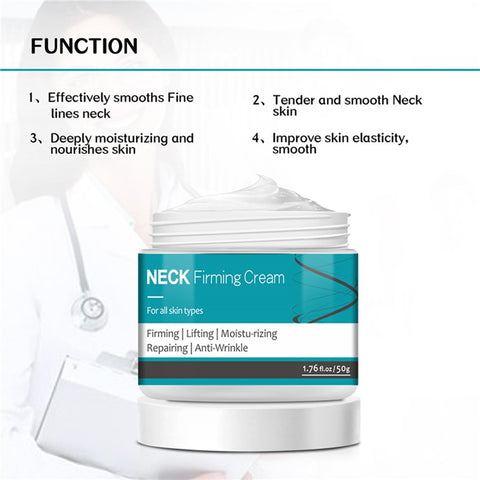 Shefave Neck Firming Cream, Hyaluronic Acid Neck Cream Double Chin Reducer Anti Wrinkle Face Cream - Skin Tightening and Lifting Cream Whitens Swan Neck Beauty Neck Cream Face Moisturizer for Women
