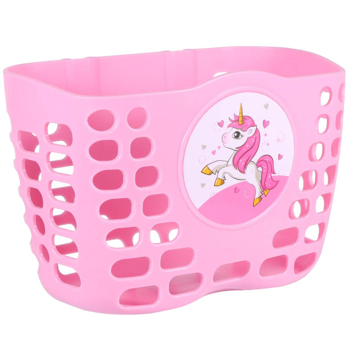 Balacoo Kids Scooter Basket Cute Cartoon Pink Unicorn Scooter Bike Basket Handlebar Basket for Boys Girls Bicycle Basket Bike Accessory