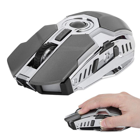Gaming Mouse Charging Silent Mouseiron Illuminating for Game T30, Gaming Blanche Sans Fil (Iron Gray)