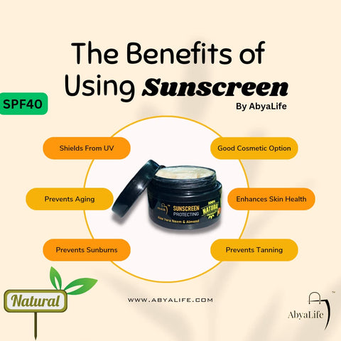 AbyaLife Sunscreen Cream - Protect Your Skin with Sunscreen SPF40 50g