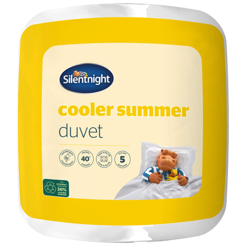 Silentnight Cooler Summer King Size Duvet 4.5 Tog - Lightweight Hypoallergenic and Machine Washable Summer Duvet Quilt - King Size