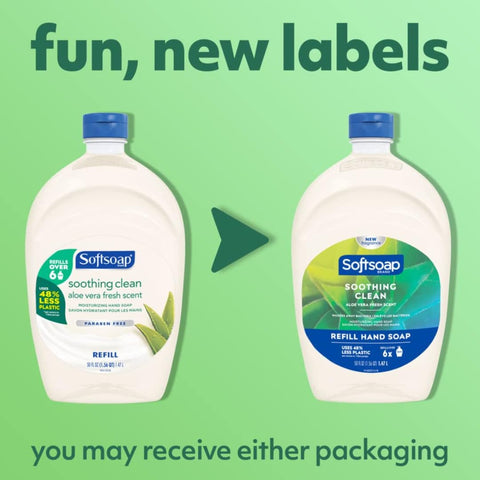 2 PACK - SoftSoapÃƒÆ’Ã†â€™ÃƒÂ¢Ã¢â€šÂ¬Ã…Â¡ÃƒÆ’Ã¢â‚¬Å¡Ãƒâ€šÃ‚Â®' Aloe Vera Antibacterial Moisturizing & Refreshing Hand Soap Refill Soothing - 50fl oz EACH - BONUS: (1) Dispenser Bottle + (1) Silicone Mini Funnel