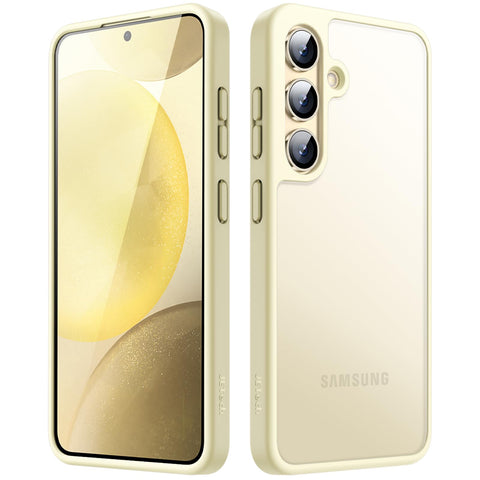JETech Matte Case for Samsung Galaxy S24+ / S24 Plus 5G, Frosted Translucent Back Protective Slim Phone Cover, Anti-Fingerprints (Amber Yellow)