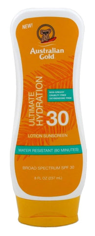 Australian Gold Sunscreen Ultimate Hydration Lotion Spf 30, 8 Ounce