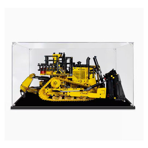 Dustproof Acrylic Clear Display Box Compatible with Lego Bulldozer 42131 Display Box,Dustproof Box, Storage Box,Display Box (Only Display Box) (2mm)