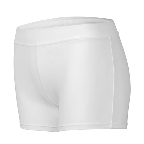 Dtone Dance Shorts Gymnastics Athletic Glitter Tumbling Pants, Elastane-white, 5-6 Years