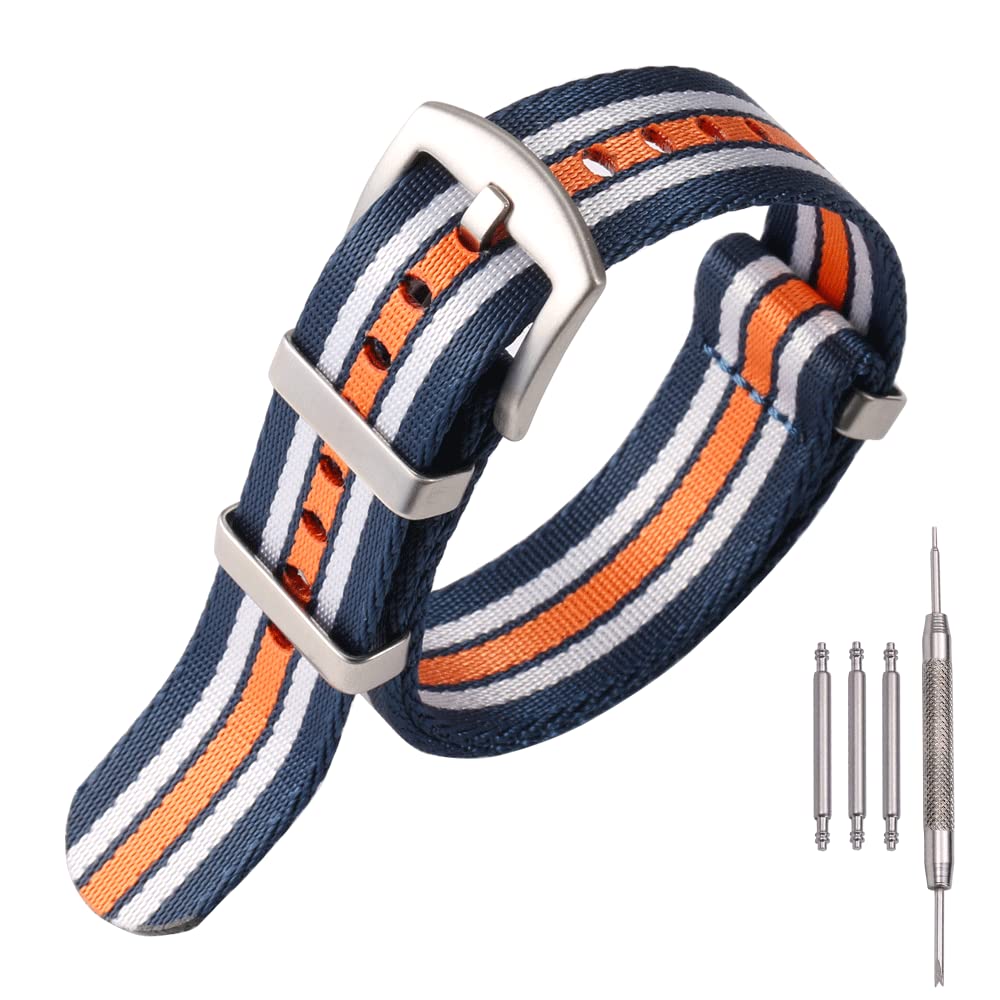 MCXGL 18mm 20mm 22mm 24mm Military Nylon Watch Strap Replacement Watch Band for Men or Women