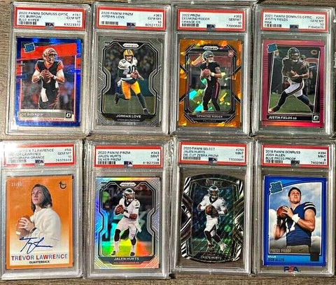 Football Hot Packs - 30 Cards - 15 Rookies - Guaranteed 1 Auto, Mem, RPA, Numbered, or Graded Card
