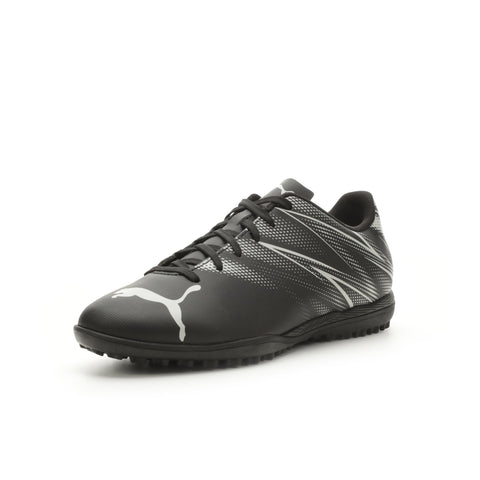 PUMA Mens Attacanto Turf Trainer Soccer Cleat, PUMA Mens Black-Silver Mist, 9