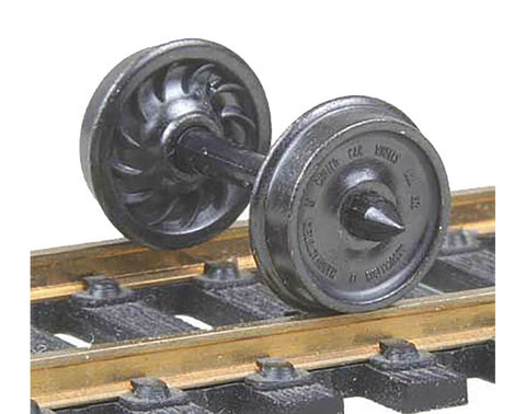 HO Metal Wheels, 36"/Ribbed (12)