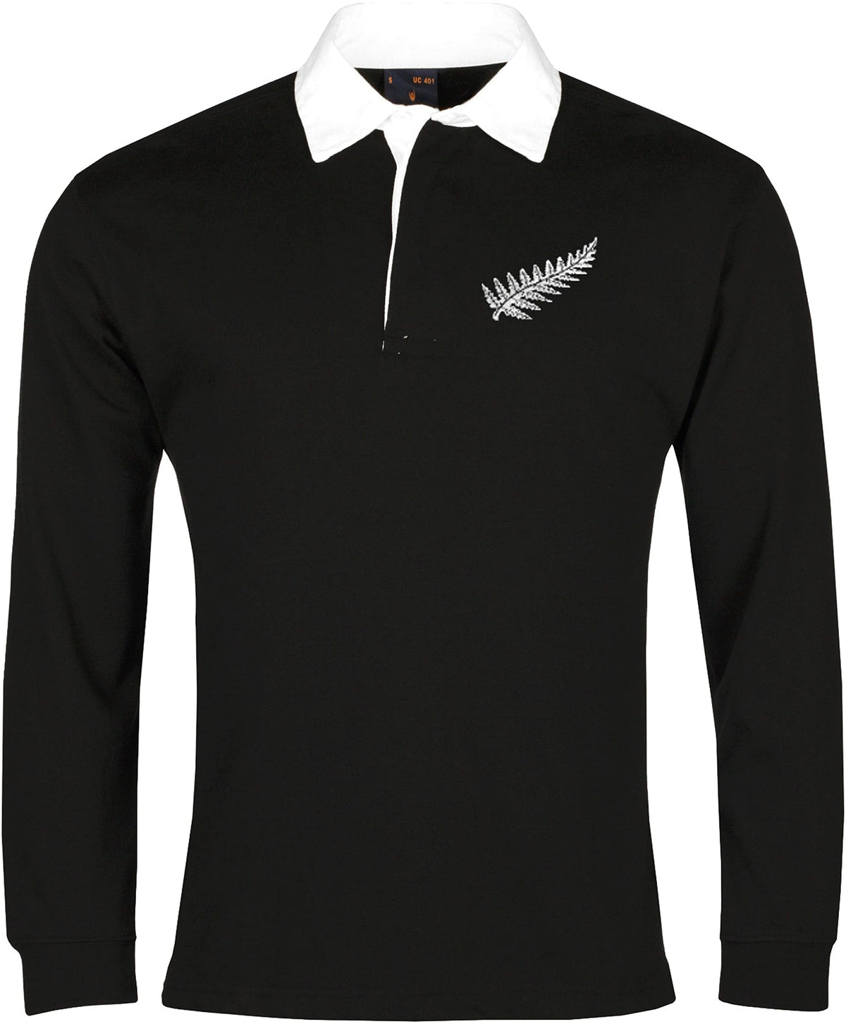 Old School Football New Zealand Long Sleeve Rugby Shirt Embroidered Logo (M)