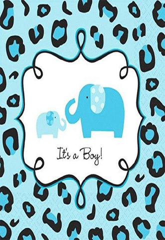 "It's a boy" Sweet Safari Beverage Napkins