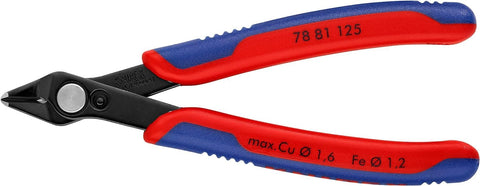 Knipex Electronic Super KnipsÂ® burnished, with multi-component grips 125 mm 78 81 125