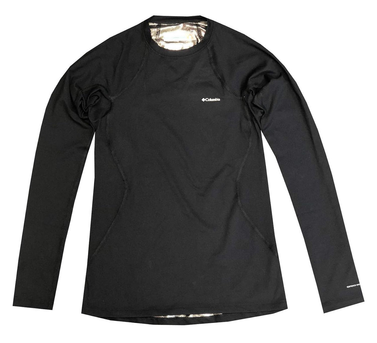 Columbia Womens Midnight Omni-Heat Long Sleeve T-Shirt Baselayer Blouse (XS, Black)