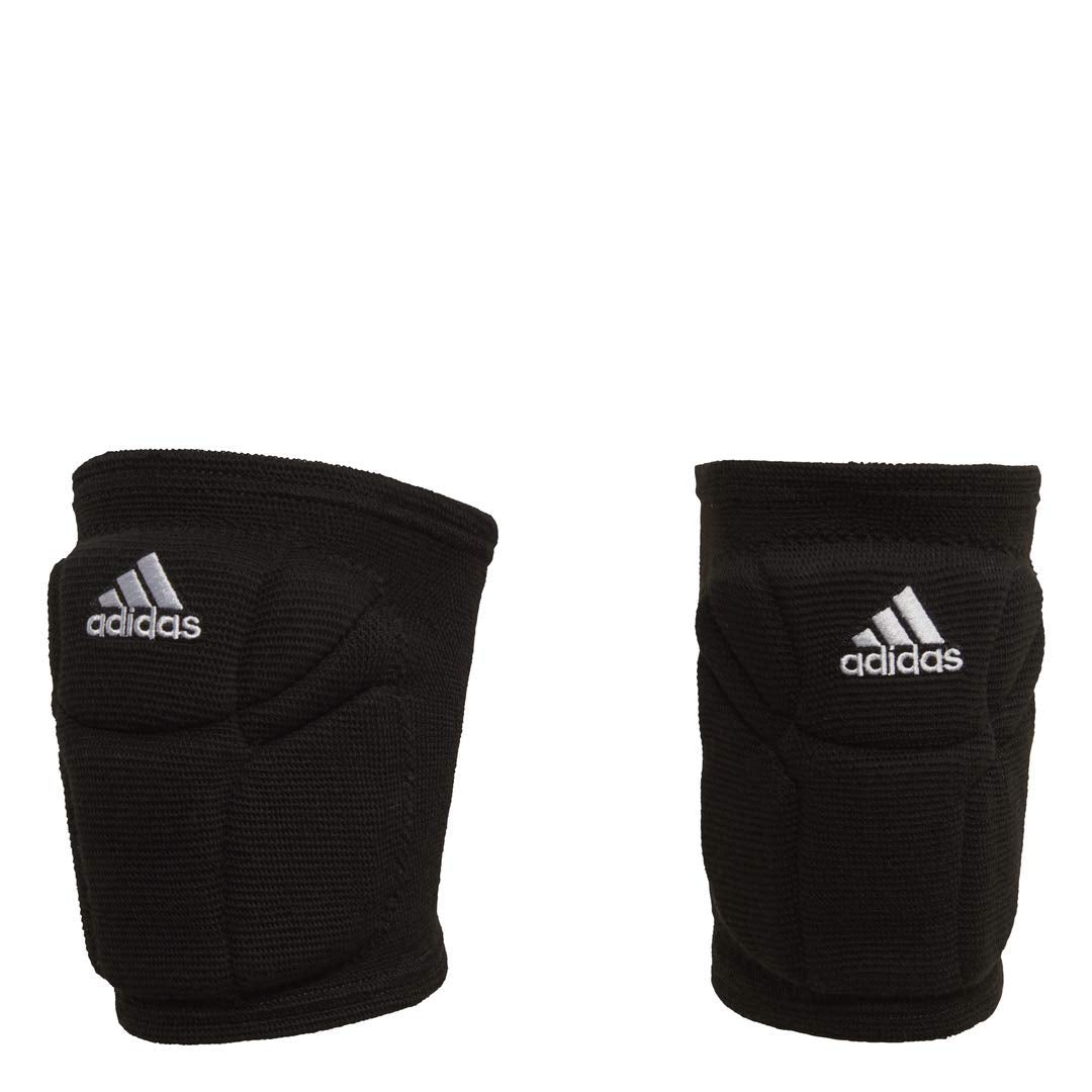 adidas Unisex-Adult Elite Knee Pad, Core Black/White, Large