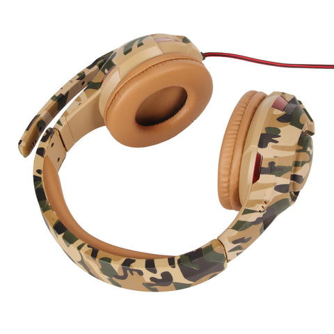 Gaming Headset, Comfortable Gaming Over Ear Headset Dual 3.5mm Volume Adjustable Lightable Noise Reduction for Laptop