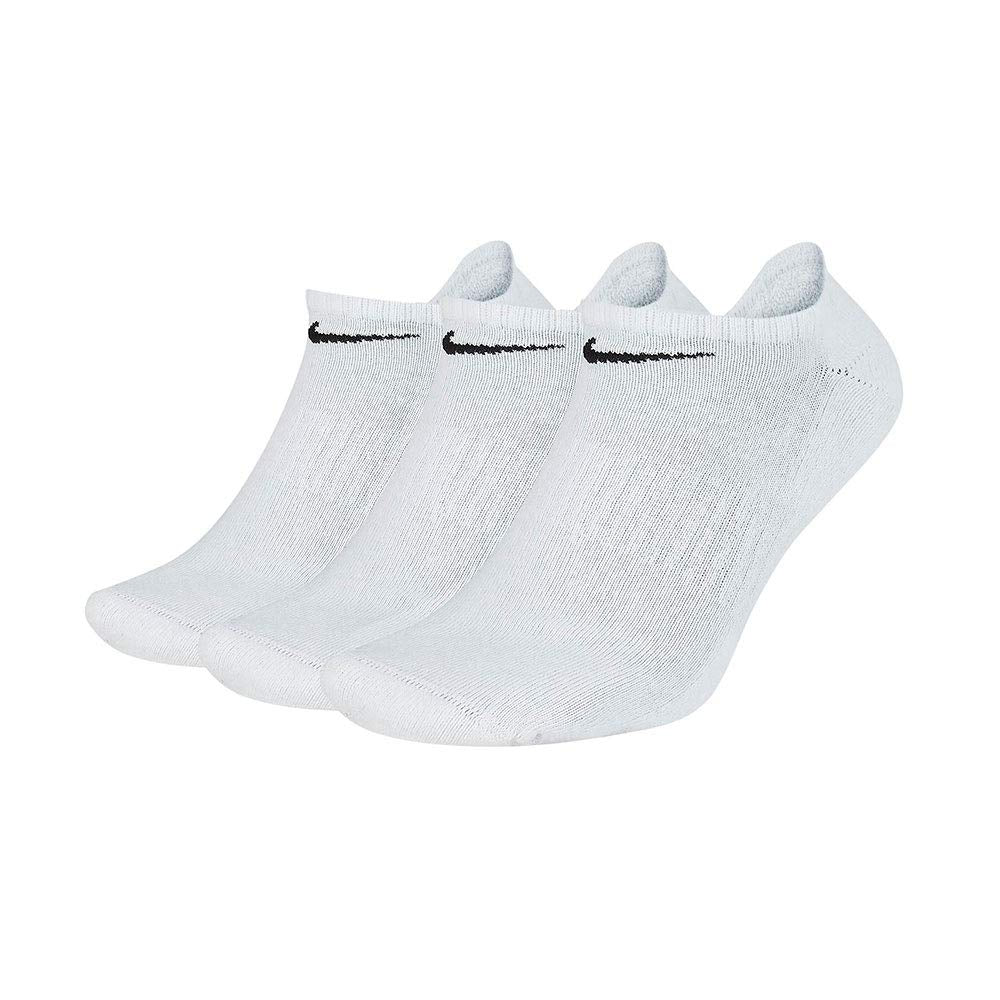 Nike SX7673-100 U NK EVERYDAY CUSH NS 3PR Socks Unisex WHITE/BLACK Size M