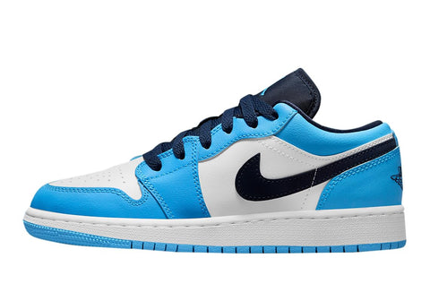 Nike Jordan Youth Air 1 Low GS 553560 144 UNC - Size 4Y