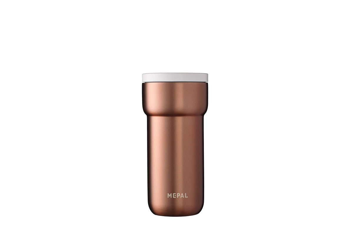 Mepal Insulated Mug Ellipse 375 ml / 13 oz-Rose Gold-Fits in All Cup Holders-hot for 4 Cold for 8 Hours, Polypropylene (PP)