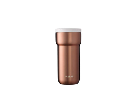 Mepal Insulated Mug Ellipse 375 ml / 13 oz-Rose Gold-Fits in All Cup Holders-hot for 4 Cold for 8 Hours, Polypropylene (PP)