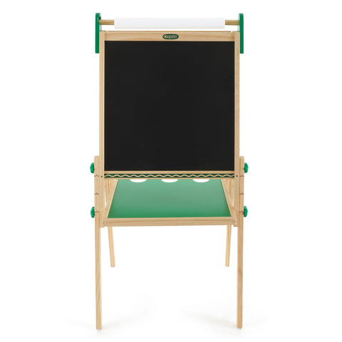 Crayola Wooden Art Easel for Kids, 2-in-1 Dry Erase Board & Chalkboard, Gifts for Toddlers, Ages 3, 4, 5