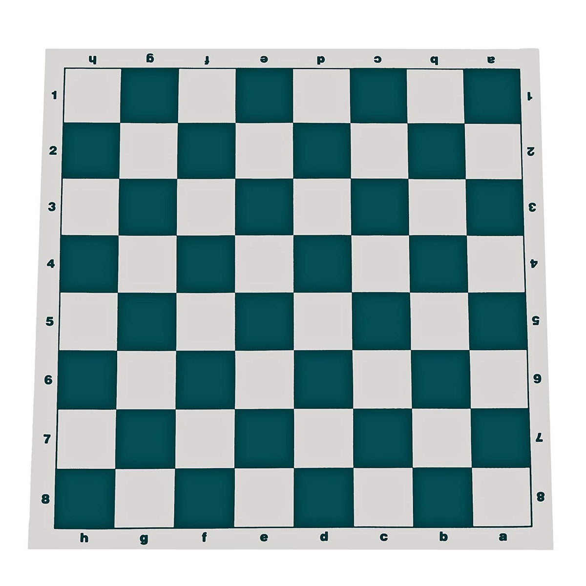 WE Games- Tournament Roll Up Vinyl Chess Board- Green and White