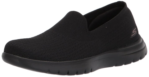 Skechers womens Loafer Flat, Black, 10 US
