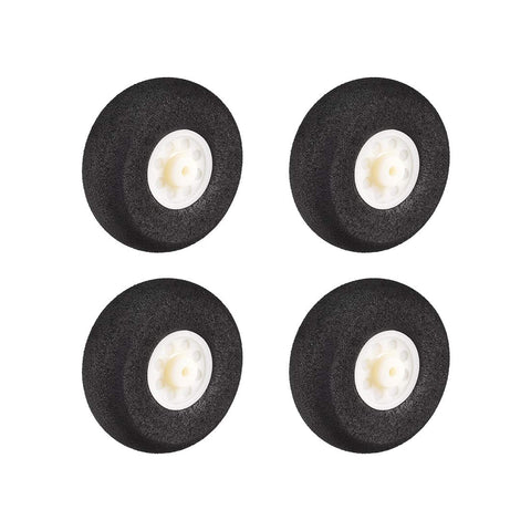 uxcell RC Airplane Wheels - 4PCS RC Airplane Aircraft Sponge Wheels 1.5 Inch x 0.08 Inch