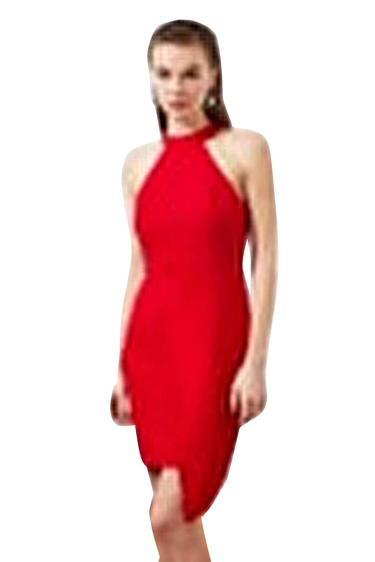 Trendyol FeMan Mini Wrapover Regular fit Woven Dress Rot
