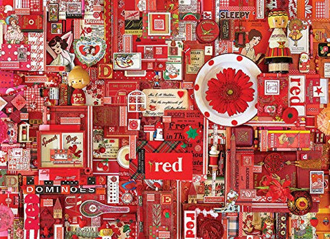 Cobble Hill Red 1000 Piece Shelley Davies Color Puzzle
