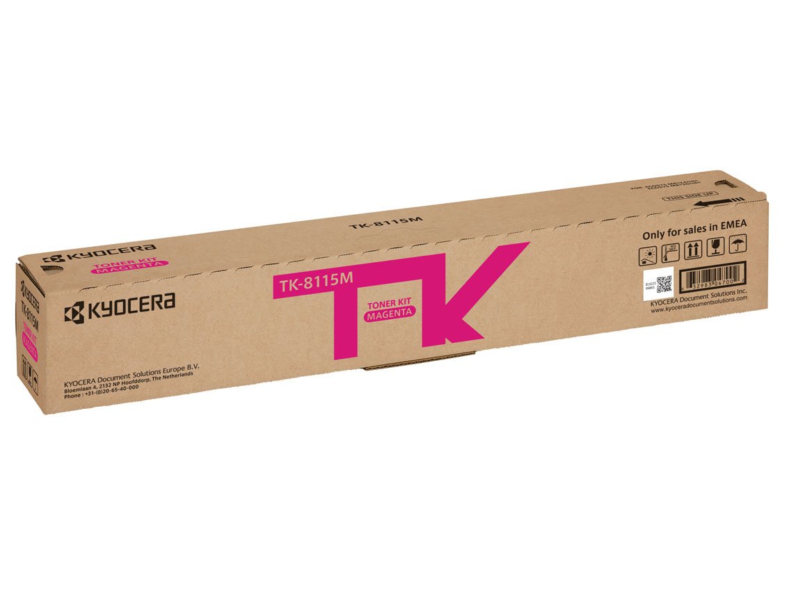 Kyocera TK-8115M Laser Toner Magenta Original Premium Printer Cartridge 1T02RRBNL0 for Ecosys M8124, ECOSYS M8130