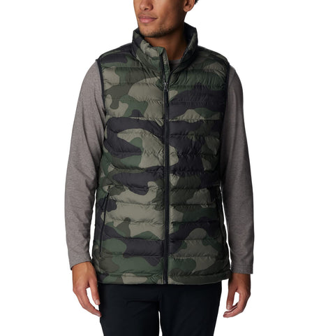 Columbia Men's Powder Lite Vest, Stone Green Mod Camo Print, XX-Large