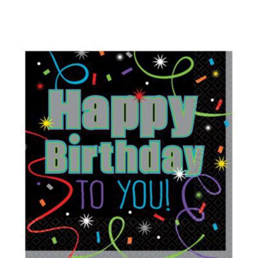 Amscan Luncheon Napkins Party Supplies, One Size, Multicolor
