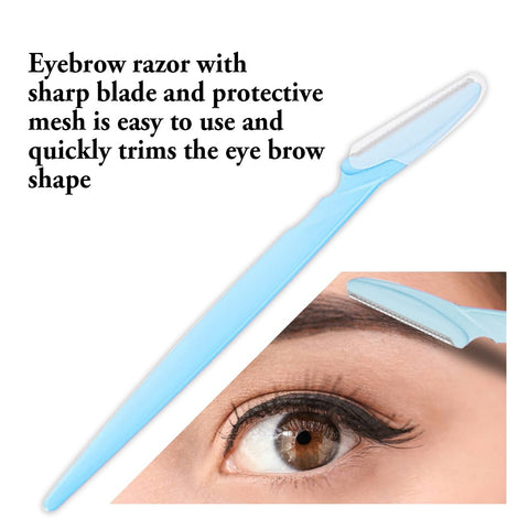 Generic Eyeliner Pencil Set, Waterproof, Easy to Color, Smudge Proof Long Lasting Makeup Eye Liner; [5-in-1] Eyeliner *1; Eyebrow Stencil *3; Eyebrow Razor *1, Black #-0312034