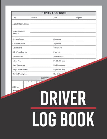 Driver Log Book: Daily Driver's Log Book To Record Vehicle Maintenance and Service Log, Mileage and Fuel Log and Trips Details | Perfect for Personal and Business Purposes