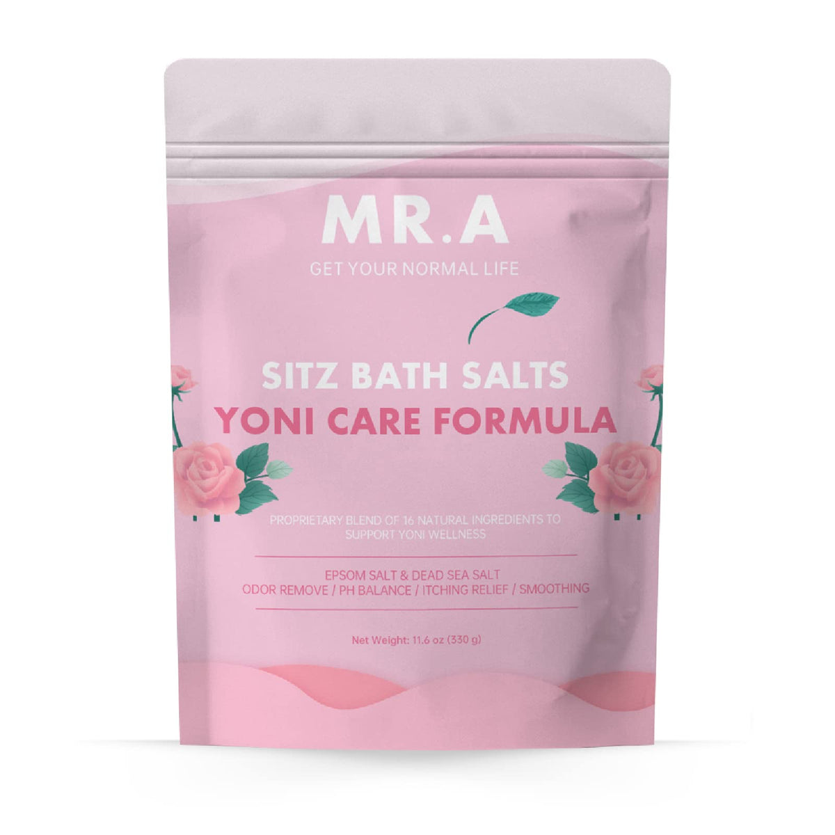 Sitz Bath Salt for Postpartum Care, Organic Sitz Bath Soak Postpartum Essentials, Ancient Formula Epsom Salt for Perineal Care & Cleansing, Postpartum Recovery, PH Balance Eliminates Odor, 11.6 Oz