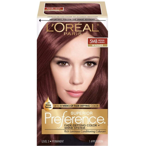 L'Oreal Superior Preference - 5MB Medium Auburn (Warmer) 1 Each (Pack of 3)