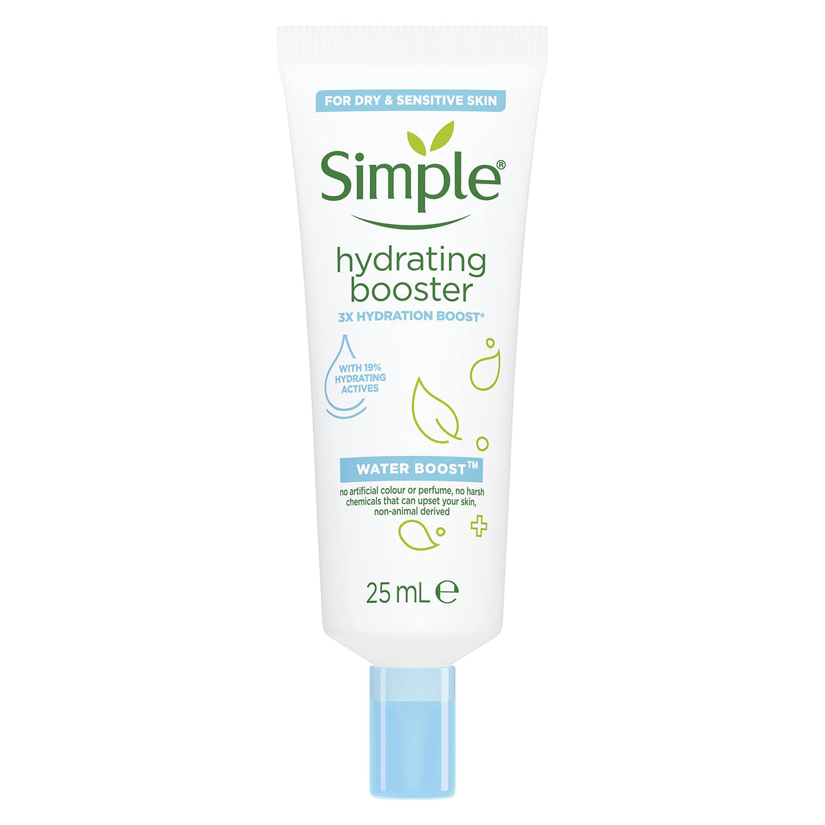 Simple Water Boost Hydrating Booster no harsh chemicals for dehydrated and dry skin 25 ml