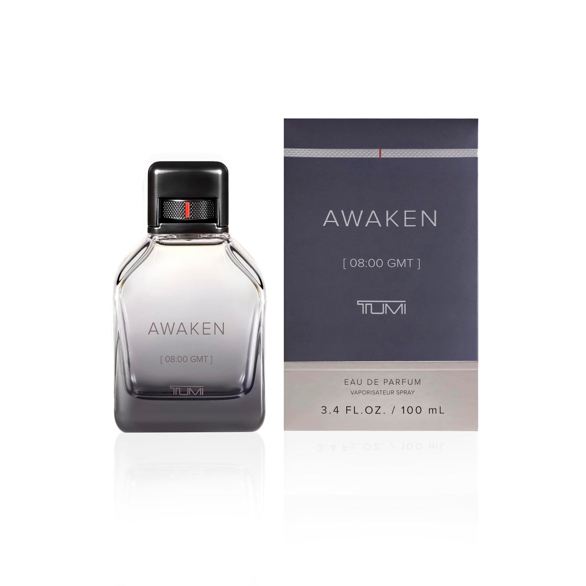 TUMI AWAKEN [08:00 GMT] - Liquid Perfume Fragrance for Men - Refreshing & Stimulating Cologne with Woody Notes - 3.4 oz Eau de Parfum